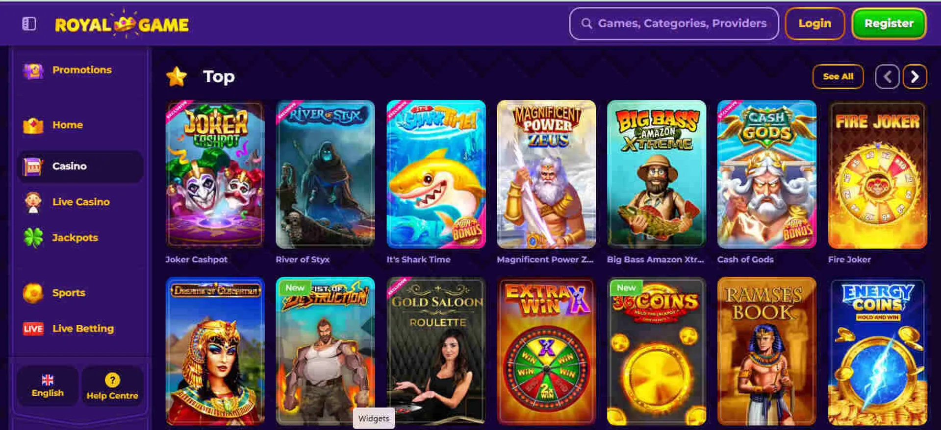 Jogos cassino